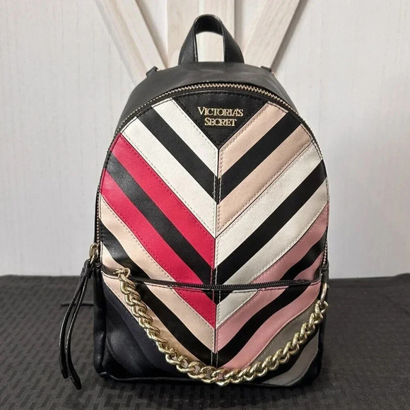 Victoria's Secret Chevron City Mini Backpack - Picture 3 of 12